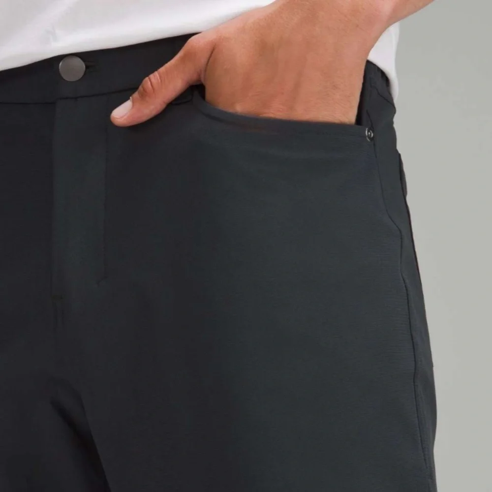 Lululemon ABC Classic-Fit Pant 27” Inseam Warpstreme Obsidian Gray 32 - Picture 2 of 8